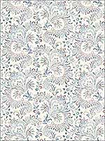 Sycamore Denim Paisley Floral Wallpaper 311901385 by Chesapeake Wallpaper for sale at Wallpapers To Go