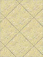 Brandi Yellow Metallic Faux Tile Wallpaper 311913093 by Chesapeake Wallpaper for sale at Wallpapers To Go