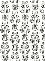 Dolly Black Floral Wallpaper 311913511 by Chesapeake Wallpaper for sale at Wallpapers To Go