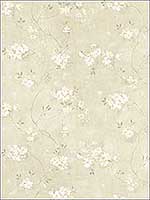 Braham Taupe Floral Trail Wallpaper 3119441011 by Chesapeake Wallpaper for sale at Wallpapers To Go