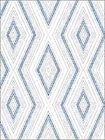 Santa Cruz Blue Geometric Wallpaper 312013664 by Chesapeake Wallpaper for sale at Wallpapers To Go
