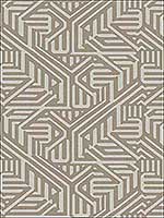 Nambiti Brown Geometric Wallpaper 294960609 by A Street Prints Wallpaper for sale at Wallpapers To Go