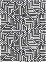 Nambiti Charcoal Geometric Wallpaper 294960610 by A Street Prints Wallpaper for sale at Wallpapers To Go