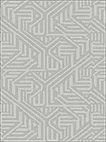Nambiti Grey Geometric Wallpaper 294960628 by A Street Prints Wallpaper for sale at Wallpapers To Go