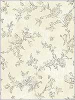 French Nightingale Cream Trail Wallpaper 290402193 by Brewster Wallpaper for sale at Wallpapers To Go