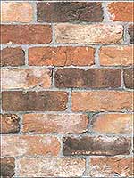 Cody Rust Reclaimed Bricks Wallpaper 290422300 by Brewster Wallpaper for sale at Wallpapers To Go