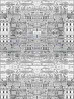 Riflesso Black White Wallpaper 11420040 by Cole and Son Wallpaper for sale at Wallpapers To Go
