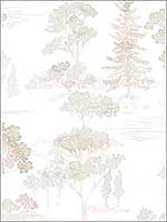 Forest Beige Grey White Wallpaper FW36828 by Patton Norwall Wallpaper for sale at Wallpapers To Go