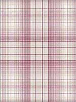 Check Plaid Taupe Wine Plum Burgundy Wallpaper AF37719 by Patton Norwall Wallpaper for sale at Wallpapers To Go