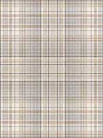 Check Plaid Beige Coffee Grey Wallpaper AF37721 by Patton Norwall Wallpaper for sale at Wallpapers To Go