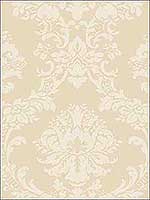 Damask Cream Wallpaper SB37908 by Patton Norwall Wallpaper for sale at Wallpapers To Go