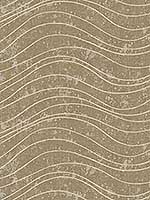 Waves Effect Soft Bronze Wallpaper WF20806 by Casa Mia Wallpaper for sale at Wallpapers To Go