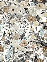 Garden Party Brown Beige Wallpaper RI5121 by Rifle Paper Co Wallpaper for sale at Wallpapers To Go
