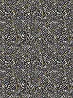 Tapestry Black Beige Wallpaper RI5125 by Rifle Paper Co Wallpaper for sale at Wallpapers To Go