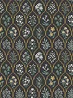 Hawthorne Black Cream Wallpaper RI5133 by Rifle Paper Co Wallpaper for sale at Wallpapers To Go