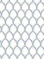 Laurel Blue White Wallpaper RI5180 by Rifle Paper Co Wallpaper for sale at Wallpapers To Go