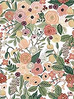 Garden Party Burgundy Peel and Stick Wallpaper PSW1203RL by Rifle Paper Co Wallpaper for sale at Wallpapers To Go