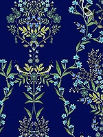 Luxembourg Blue Peel and Stick Wallpaper PSW1328RL by Rifle Paper Co Wallpaper for sale at Wallpapers To Go