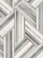 Geo Inlay Cove Gray Carrara Wallpaper LW50108 by Seabrook Wallpaper for sale at Wallpapers To Go