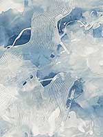Notch Trowel Abstract Blue Lake Frost Wallpaper LW50202 by Seabrook Wallpaper for sale at Wallpapers To Go