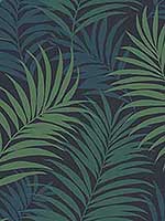 Via Palma Midnight Blue Juniper Spearmint Wallpaper LN10112 by Seabrook Wallpaper for sale at Wallpapers To Go