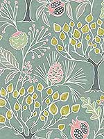 Shiloh Green Botanical Wallpaper 290325832 by A Street Prints Wallpaper for sale at Wallpapers To Go