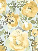 Orla Yellow Floral Wallpaper 290325837 by A Street Prints Wallpaper for sale at Wallpapers To Go
