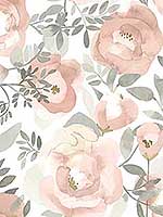 Orla Rose Floral Wallpaper 290325838 by A Street Prints Wallpaper for sale at Wallpapers To Go