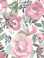 Orla Pink Floral Wallpaper 290325839 by A Street Prints Wallpaper for sale at Wallpapers To Go