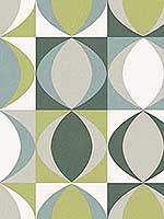 Archer Green Linen Look Geometric Wallpaper 290325845 by A Street Prints Wallpaper for sale at Wallpapers To Go