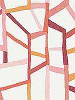 Tate Pink Geometric Linen Look Wallpaper 290325846 by A Street Prints Wallpaper for sale at Wallpapers To Go