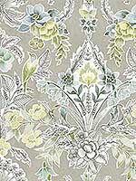Vera Light Green Floral Damask Wallpaper 290325862 by A Street Prints Wallpaper for sale at Wallpapers To Go