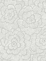 Periwinkle Light Grey Textured Floral Wallpaper 296926036 by A Street Prints Wallpaper for sale at Wallpapers To Go