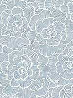 Periwinkle Grey Textured Floral Wallpaper 296926038 by A Street Prints Wallpaper for sale at Wallpapers To Go