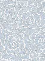 Periwinkle Blue Textured Floral Wallpaper 296926039 by A Street Prints Wallpaper for sale at Wallpapers To Go