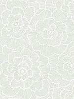 Periwinkle Green Textured Floral Wallpaper 296926040 by A Street Prints Wallpaper for sale at Wallpapers To Go