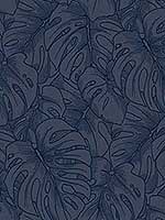 Balboa Indigo Botanical Wallpaper 296487342 by A Street Prints Wallpaper for sale at Wallpapers To Go