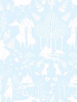 Disney Frozen 2 Nordic Light Blue Aqua Glitter Wallpaper DI1014 by York Wallpaper for sale at Wallpapers To Go