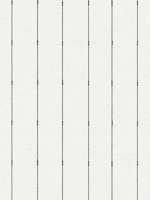 In Stitches Stripe Black Cream Wallpaper FH4076 by York Wallpaper for sale at Wallpapers To Go