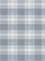Woven Buffalo Check Blue Wallpaper FH4084 by York Wallpaper for sale at Wallpapers To Go