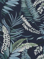 Tropical Toss Navy Wallpaper TC2623 by York Wallpaper for sale at Wallpapers To Go