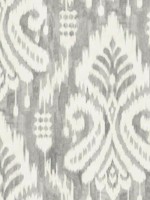 Hawthorne Ikat Gray Wallpaper TC2643 by York Wallpaper for sale at Wallpapers To Go