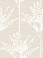 Bird Of Paradise White Wallpaper TC2672 by York Wallpaper for sale at Wallpapers To Go