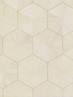 Hexagram Wood Veneer Off White Wallpaper HO2101 by Ronald Redding Wallpaper for sale at Wallpapers To Go