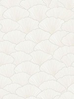 Luminous Ginkgo White Cream Wallpaper CI2335 by Candice Olson Wallpaper for sale at Wallpapers To Go