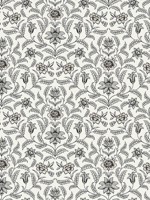 Vintage Blooms Gray Wallpaper GR5984 by York Wallpaper for sale at Wallpapers To Go
