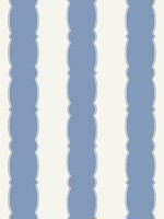 Scalloped Stripe Blue Wallpaper GR6012 by York Wallpaper for sale at Wallpapers To Go