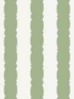 Scalloped Stripe Green Wallpaper GR6017 by York Wallpaper for sale at Wallpapers To Go