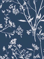Southport Navy Delicate Branches Wallpaper 292780712 by A Street Prints Wallpaper for sale at Wallpapers To Go