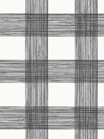 Scarborough Black Striated Plaid Wallpaper 292780900 by A Street Prints Wallpaper for sale at Wallpapers To Go